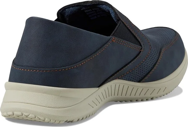 Nunn Bush Conway EZ Moccasin Toe Slip-On Easy Slip-In Loafer Men's Lace-up Boots Navy : 9.5 M (D), Synthetic - Image 4