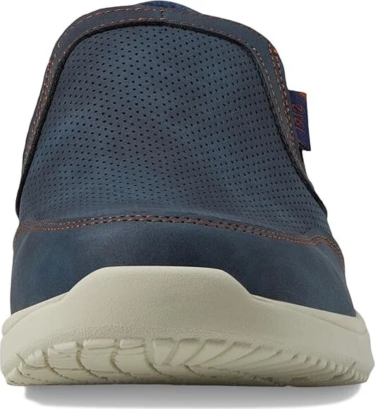 Nunn Bush Conway EZ Moccasin Toe Slip-On Easy Slip-In Loafer Men's Lace-up Boots Navy : 9.5 M (D), Synthetic - Image 5