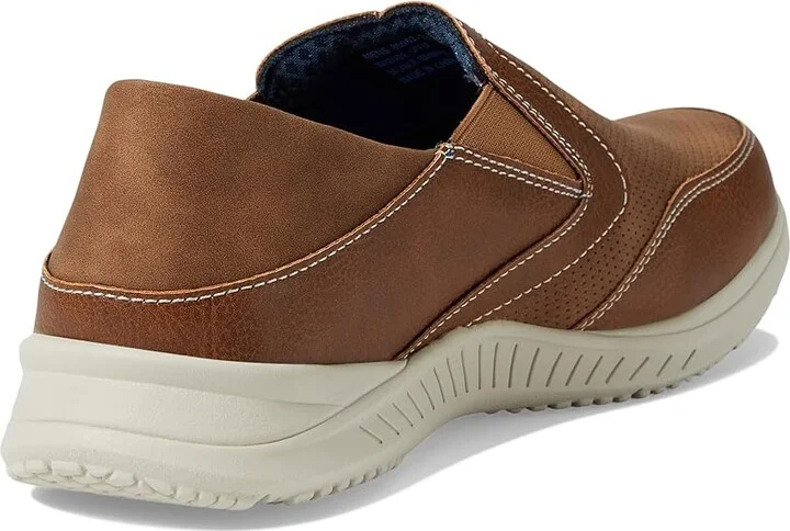 Nunn Bush Conway EZ Moccasin Toe Slip-On Easy Slip-In Loafer Men's Lace-up Boots Tan : 10 W (EE), Synthetic - Image 4
