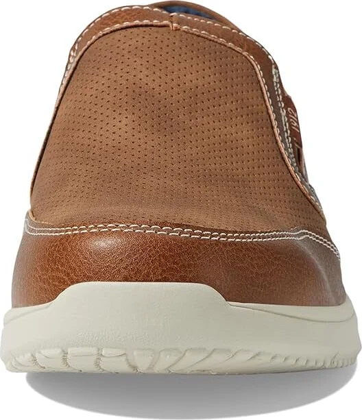 Nunn Bush Conway EZ Moccasin Toe Slip-On Easy Slip-In Loafer Men's Lace-up Boots Tan : 10 W (EE), Synthetic - Image 5