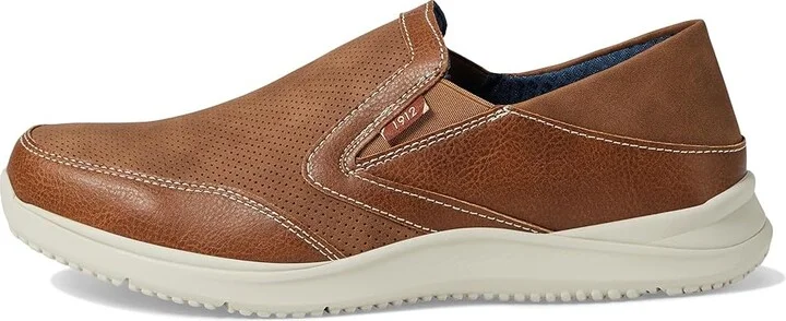 Nunn Bush Conway EZ Moccasin Toe Slip-On Easy Slip-In Loafer Men's Lace-up Boots Tan : 10 W (EE), Synthetic - Image 6