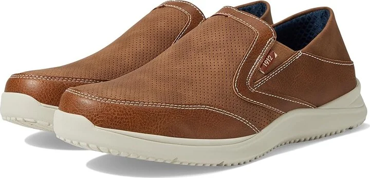 Nunn Bush Conway EZ Moccasin Toe Slip-On Easy Slip-In Loafer Men's Lace-up Boots Tan : 10 W (EE), Synthetic