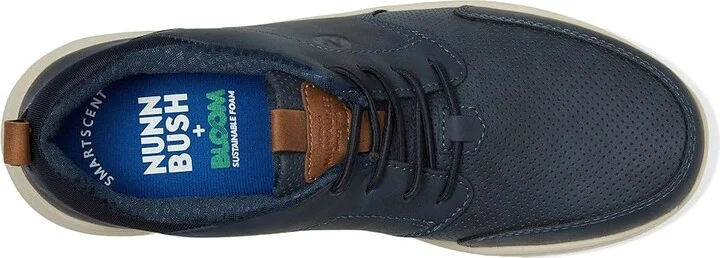 Nunn Bush Conway Moccasin Toe Oxford Casual Lace Up Lightweight Athletic Style Men's Lace-up Boots Navy : 7 M (D), Synthetic - Image 2