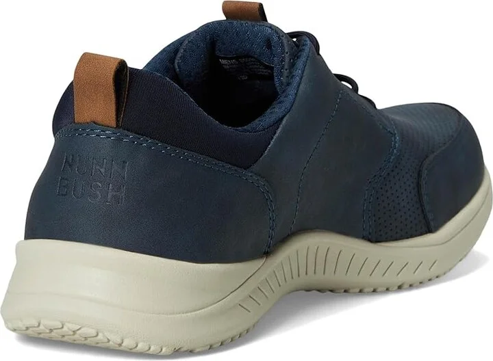 Nunn Bush Conway Moccasin Toe Oxford Casual Lace Up Lightweight Athletic Style Men's Lace-up Boots Navy : 7 M (D), Synthetic - Image 4