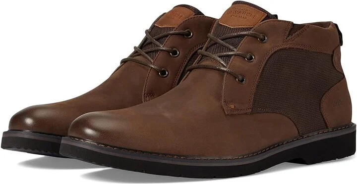 Nunn Bush Denali Plain Toe Chukka Men's Boots Brown Crazy Horse : 7 M (D), Leather
