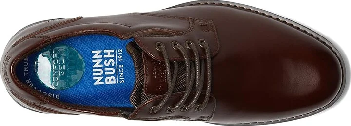 Nunn Bush Denali Plain Toe Oxford Men's Shoes Brown CH : 7.5 M (D), Leather - Image 2