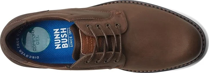 Nunn Bush Denali Plain Toe Oxford Men's Shoes Brown Crazy Horse : 7 M (D), Leather - Image 2