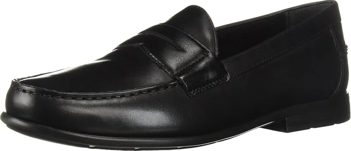 Nunn Bush Drexel Moc Toe Penny Loafer with KORE Walking Comfort Technology Men's Slip on Shoes Black : 7 M (D), Leather - Image 2