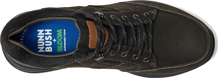 Nunn Bush Excursion Waterproof Moccasin Toe Oxford Men's Shoes Charcoal : 7 M (D), Synthetic/Leather - Image 2