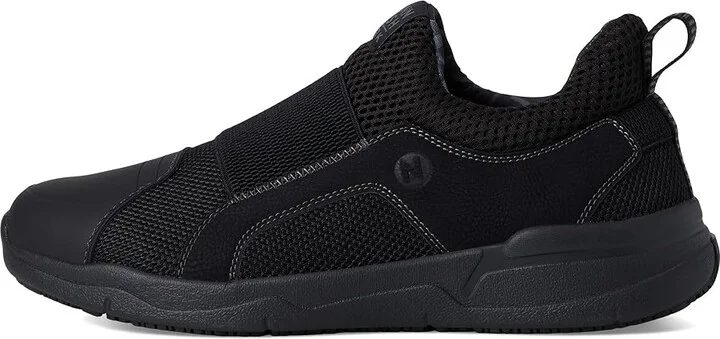 Nunn Bush Grazie AP1 Work Slip-On Slip-Resistant Work Shoe EZ On Athletic Style Sneaker Men's Work Lace-up Boots Black : 13 M (D), Synthetic - Image 6