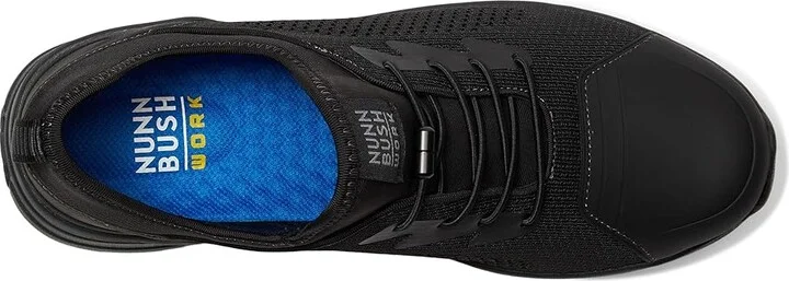 Nunn Bush Grazie Work Oxford Slip-Resistant Work Shoe Athletic Style Sneaker Lace Up Men's Hiking Boots Black : 10.5 W (EE), Synthetic - Image 2