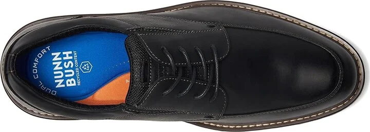 Nunn Bush Griff Moccasin Toe Oxford Lightweight and Comfortable for All Occasions Leather Lace Up Men's Lace-up Boots Black : 13 M (D) - Image 2