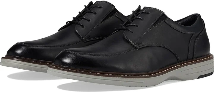 Nunn Bush Griff Moccasin Toe Oxford Lightweight and Comfortable for All Occasions Leather Lace Up Men's Lace-up Boots Black : 13 M (D)