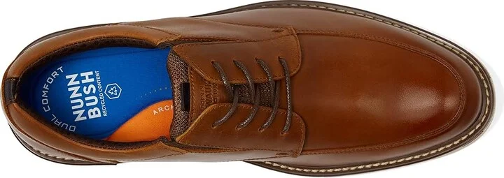 Nunn Bush Griff Moccasin Toe Oxford Lightweight and Comfortable for All Occasions Leather Lace Up Men's Lace-up Boots Cognac : 7.5 M (D) - Image 2