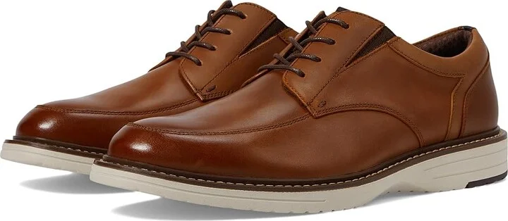 Nunn Bush Griff Moccasin Toe Oxford Lightweight and Comfortable for All Occasions Leather Lace Up Men's Lace-up Boots Cognac : 7.5 M (D)