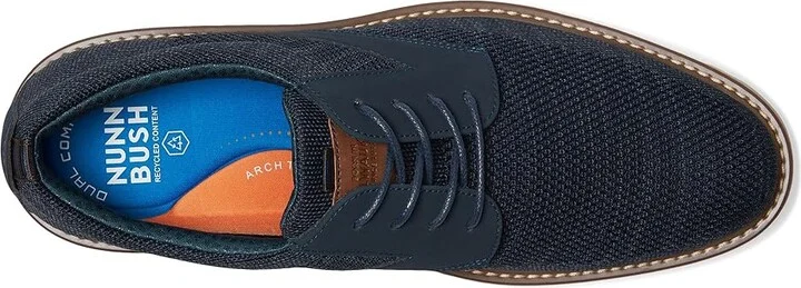 Nunn Bush Griff Plain Toe Knit Oxford Lightweight and Comfortable for any Occasion Knit Lace-Up Men's Lace-up Boots Navy : 9 M (D) - Image 2