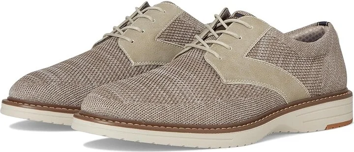 Nunn Bush Griff Plain Toe Knit Oxford Lightweight and Comfortable for any Occasion Knit Lace-Up Men's Lace-up Boots Taupe : 9.5 M (D)