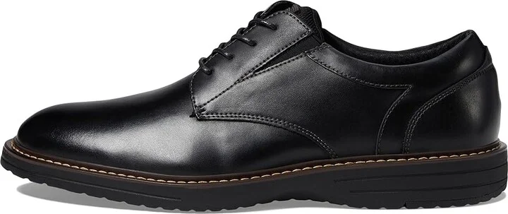 Nunn Bush Griff Plain Toe Oxford Lightweight and Comfortable for All Occasions Leather Lace Up Men's Lace-up Boots Black : 10 W (EE) - Image 6