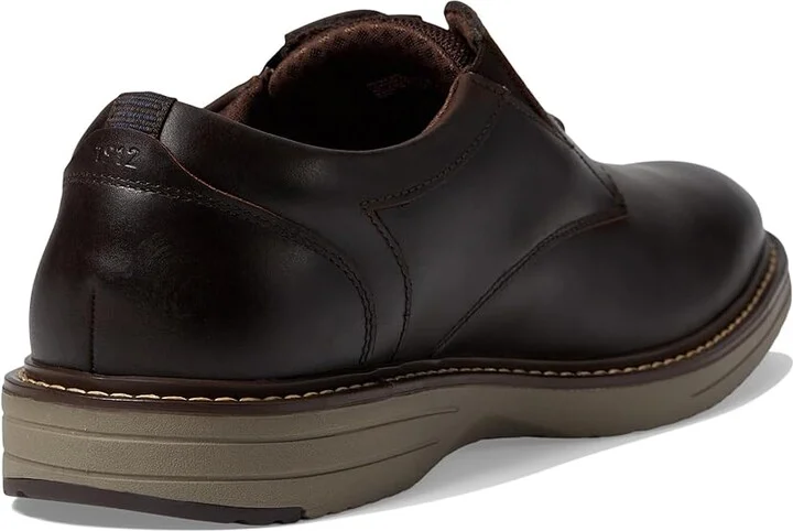 Nunn Bush Griff Plain Toe Oxford Lightweight and Comfortable for All Occasions Leather Lace Up Men's Lace-up Boots Brown : 9.5 W (EE) - Image 4