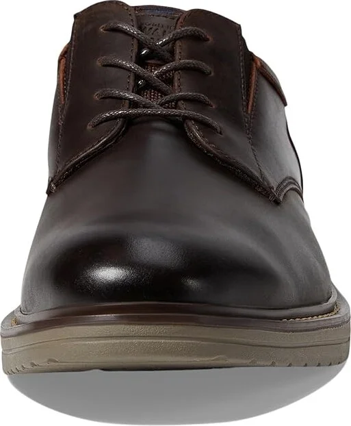 Nunn Bush Griff Plain Toe Oxford Lightweight and Comfortable for All Occasions Leather Lace Up Men's Lace-up Boots Brown : 9.5 W (EE) - Image 5