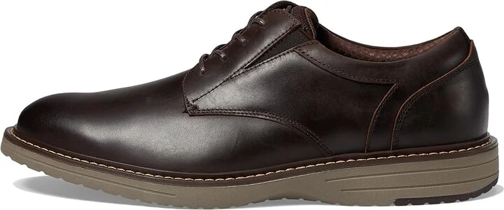 Nunn Bush Griff Plain Toe Oxford Lightweight and Comfortable for All Occasions Leather Lace Up Men's Lace-up Boots Brown : 9.5 W (EE) - Image 6