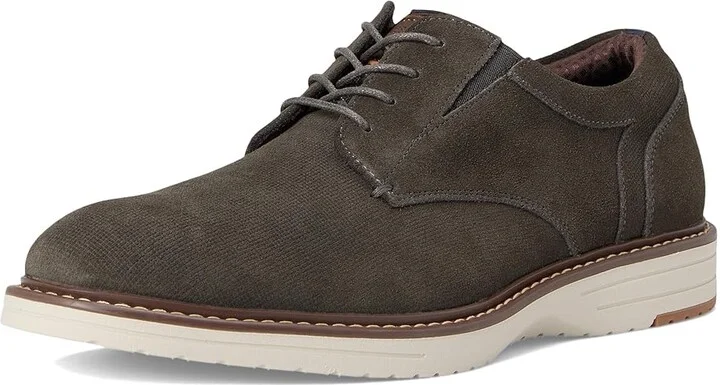 Nunn Bush Griff Plain Toe Oxford Lightweight and Comfortable for all Occasions Suede Lace-Up Men's Lace-up Boots Grey : 11 M (D) - Image 5