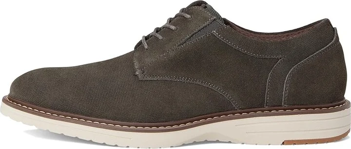 Nunn Bush Griff Plain Toe Oxford Lightweight and Comfortable for all Occasions Suede Lace-Up Men's Lace-up Boots Grey : 11 M (D) - Image 6