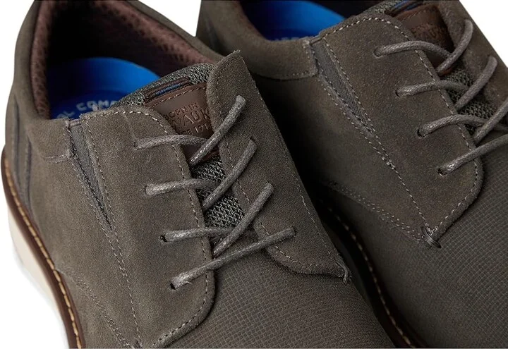 Nunn Bush Griff Plain Toe Oxford Lightweight and Comfortable for all Occasions Suede Lace-Up Men's Lace-up Boots Grey : 11 M (D) - Image 7