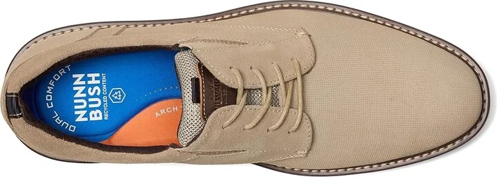 Nunn Bush Griff Plain Toe Oxford Lightweight and Comfortable for all Occasions Suede Lace-Up Men's Lace-up Boots Stone : 9.5 M (D) - Image 2