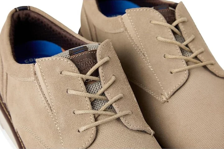 Nunn Bush Griff Plain Toe Oxford Lightweight and Comfortable for all Occasions Suede Lace-Up Men's Lace-up Boots Stone : 9.5 M (D) - Image 7