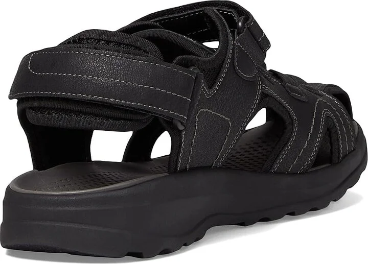 Nunn Bush Huck Sport Closed Toe Fisherman Sandal Men's Shoes Black : 7 M (D), Synthetic/Textile - Image 4