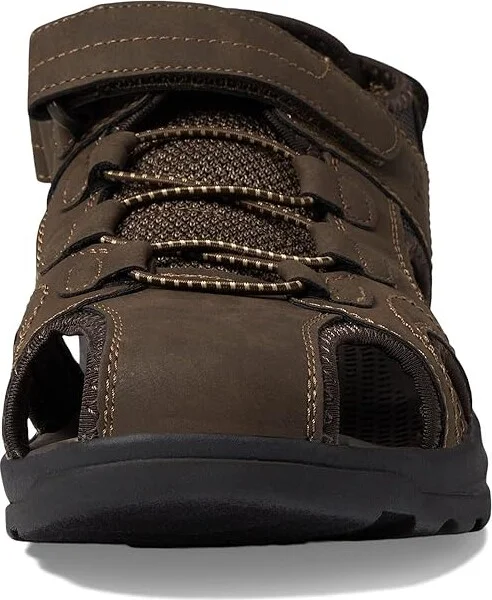 Nunn Bush Huck Sport Closed Toe Fisherman Sandal Men's Shoes Brown : 7 M (D), Synthetic/Textile - Image 2