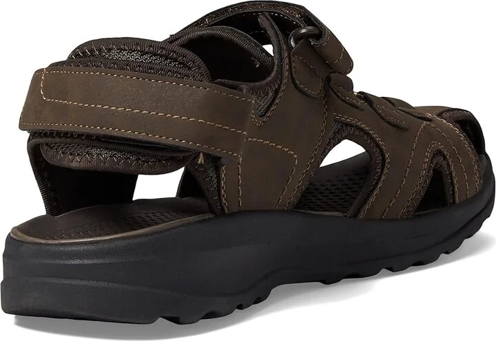 Nunn Bush Huck Sport Closed Toe Fisherman Sandal Men's Shoes Brown : 7 M (D), Synthetic/Textile - Image 4