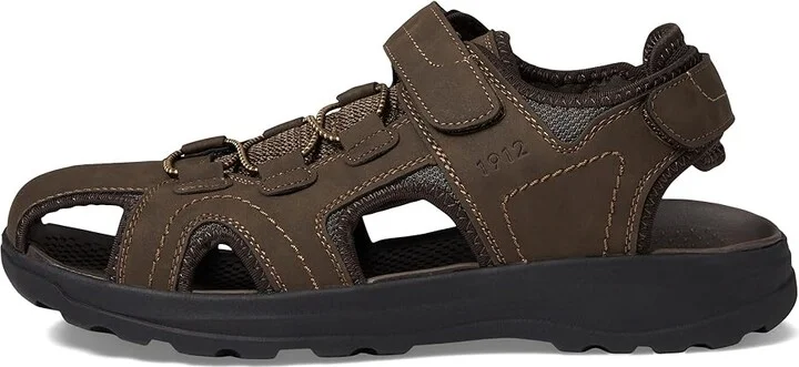 Nunn Bush Huck Sport Closed Toe Fisherman Sandal Men's Shoes Brown : 7 M (D), Synthetic/Textile - Image 5