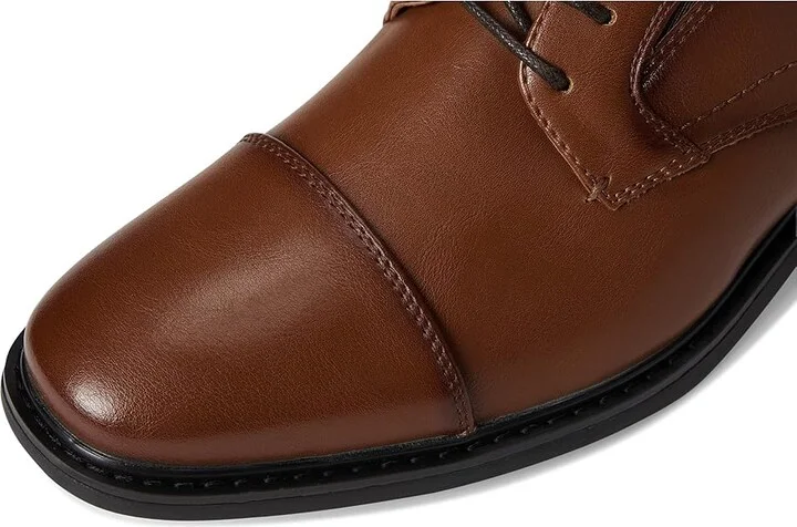 Nunn Bush Jarvis Cap Toe Oxford Dress Casual Business Formal Lace Up Men's Lace Up Wing Tip Shoes Cognac : 11.5 M (D), Leather - Image 7