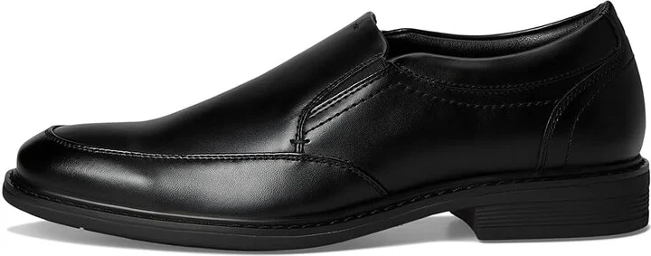 Nunn Bush Jarvis Moccasin Toe Slip-On Dress Casual Business Loafers Men's Lace Up Wing Tip Shoes Black : 8.5 M (D), Leather/Rubber/Suede - Image 6