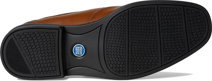Nunn Bush Jarvis Moccasin Toe Slip-On Dress Casual Business Loafers Men's Lace Up Wing Tip Shoes Cognac : 10.5 W (EE), Leather/Rubber/Suede - Image 3