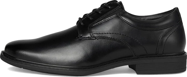 Nunn Bush Jarvis Plain Toe Oxford Dress Casual Business Formal Lace Up Men's Lace Up Wing Tip Shoes Black : 11 M (D), Leather - Image 6