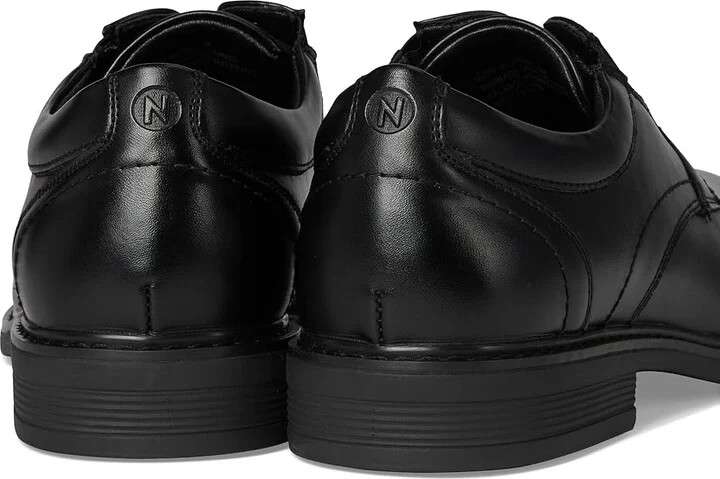 Nunn Bush Jarvis Plain Toe Oxford Dress Casual Business Formal Lace Up Men's Lace Up Wing Tip Shoes Black : 11 M (D), Leather - Image 7