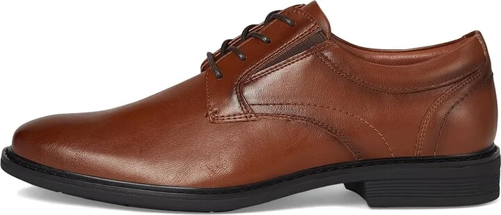 Nunn Bush Jarvis Plain Toe Oxford Dress Casual Business Formal Lace Up Men's Lace Up Wing Tip Shoes Cognac : 11 W (EE), Leather - Image 6