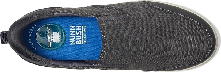 Nunn Bush Kore City Walk Canvas EZ Moc Toe Slip-On Sneakers Easy On and Easy Men's Lace-up Boots Cement : 11.5 M (D) - Image 2
