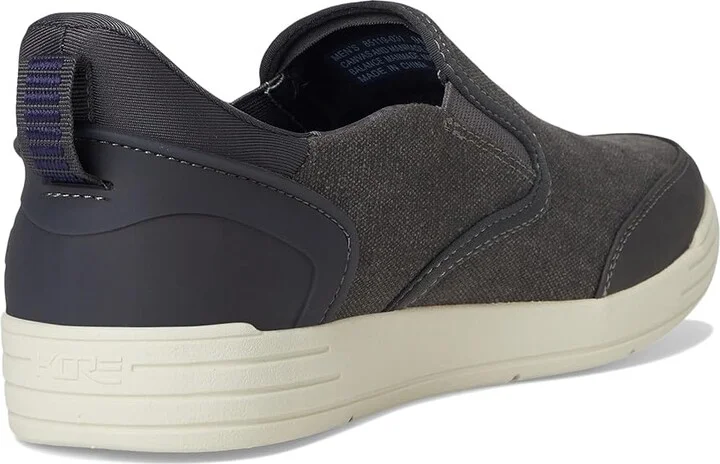 Nunn Bush Kore City Walk Canvas EZ Moc Toe Slip-On Sneakers Easy On and Easy Men's Lace-up Boots Cement : 11.5 M (D) - Image 4