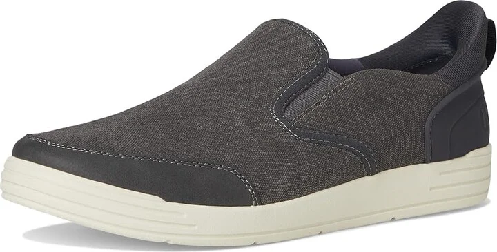 Nunn Bush Kore City Walk Canvas EZ Moc Toe Slip-On Sneakers Easy On and Easy Men's Lace-up Boots Cement : 11.5 M (D) - Image 5