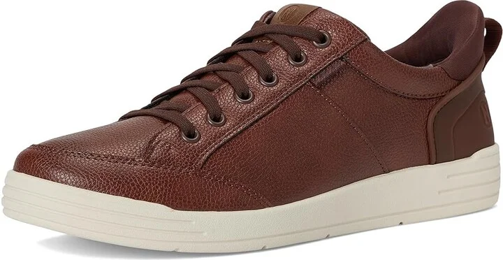 Nunn Bush Kore City Walk EZ Moccasin Toe Lace-Up Lightweight Easy-On Easy-Off Oxford Men's Shoes Brandy : 10.5 M (D), Faux Leather - Image 5