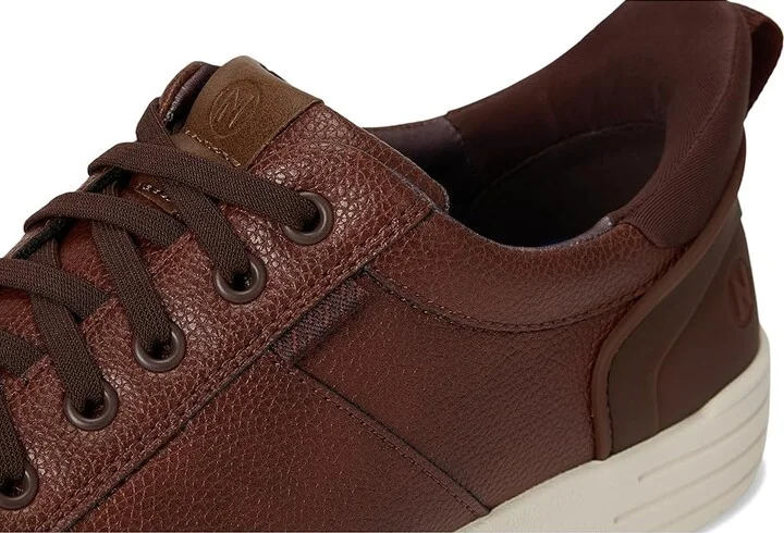 Nunn Bush Kore City Walk EZ Moccasin Toe Lace-Up Lightweight Easy-On Easy-Off Oxford Men's Shoes Brandy : 10.5 M (D), Faux Leather - Image 7