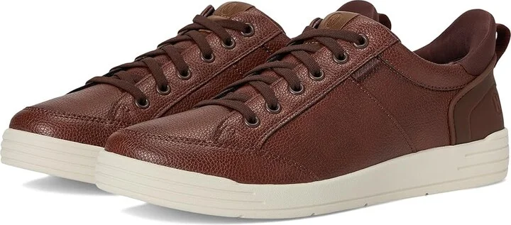 Nunn Bush Kore City Walk EZ Moccasin Toe Lace-Up Lightweight Easy-On Easy-Off Oxford Men's Shoes Brandy : 10.5 M (D), Faux Leather