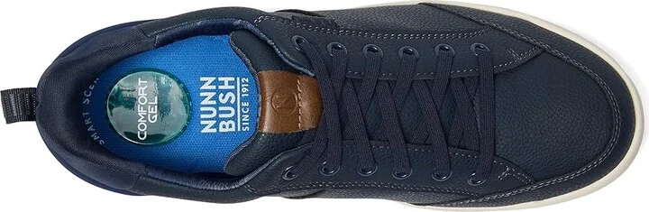 Nunn Bush Kore City Walk EZ Moccasin Toe Lace-Up Lightweight Easy-On Easy-Off Oxford Men's Shoes Navy : 9 W (EE), Faux Leather - Image 2