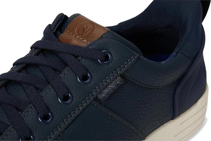 Nunn Bush Kore City Walk EZ Moccasin Toe Lace-Up Lightweight Easy-On Easy-Off Oxford Men's Shoes Navy : 9 W (EE), Faux Leather - Image 7