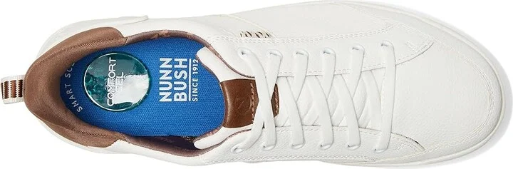 Nunn Bush Kore City Walk EZ Moccasin Toe Lace-Up Lightweight Easy-On Easy-Off Oxford Men's Shoes White : 12 W (EE), Faux Leather - Image 2