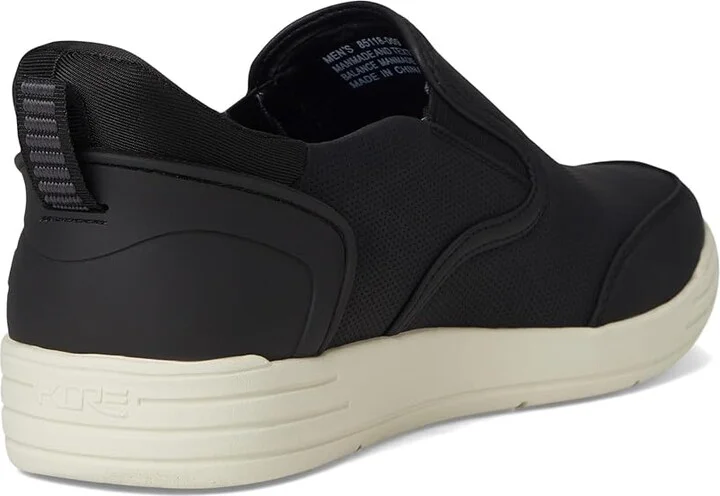 Nunn Bush Kore City Walk EZ Slip-On Sneakers Easy On and Easy Men's Lace-up Boots Black : 10 M (D), Leather - Image 4